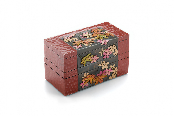 川添日記 草木彫の弁当箱